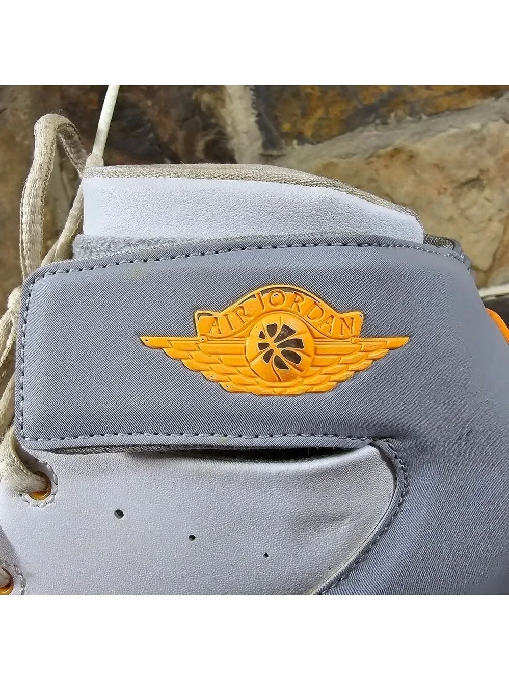 Nike Air Jordan Melo Atomic Wolf Gray Mango Shoes Carmelo 6Y